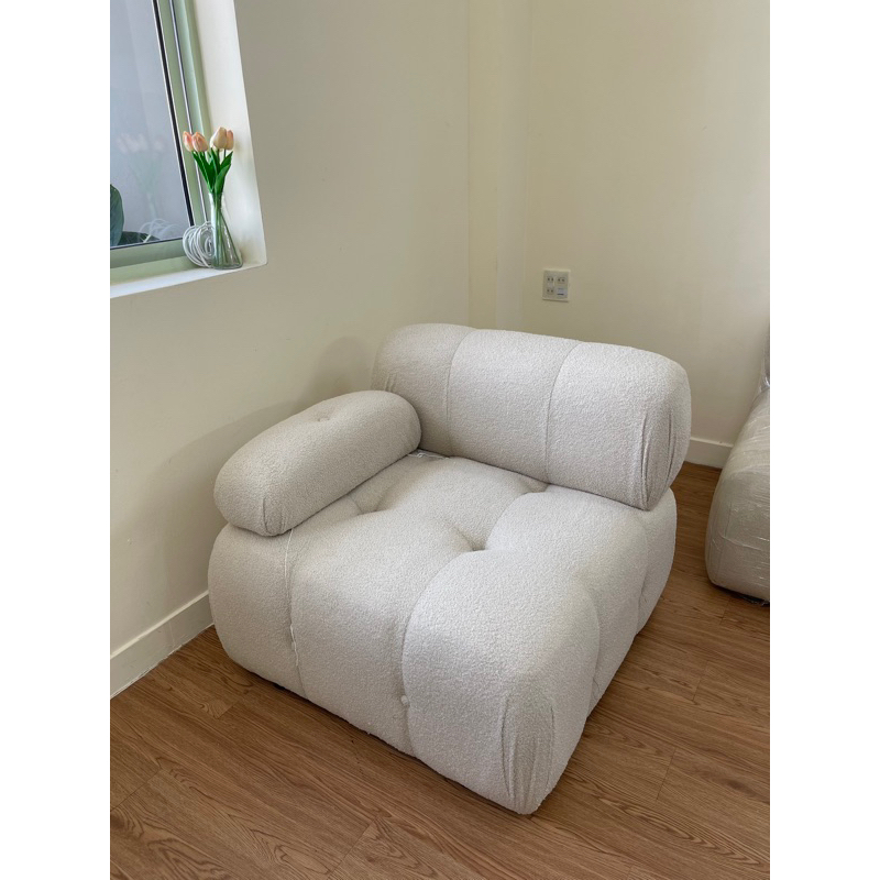 Sofa lông cừu múi vuông tách rời, ghế sofa phong cách hàn quốc, chât lượng tặng kèm gối | BigBuy360 - bigbuy360.vn