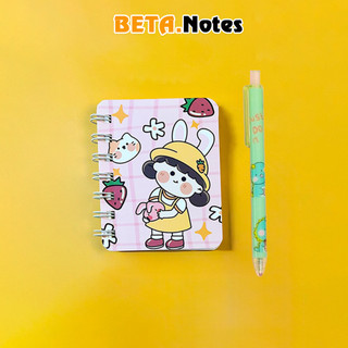 Combo vở ghi chép A6 kèm bút khủng long, sổ lò xo, sổ tay ghi chép học sinh, takenote