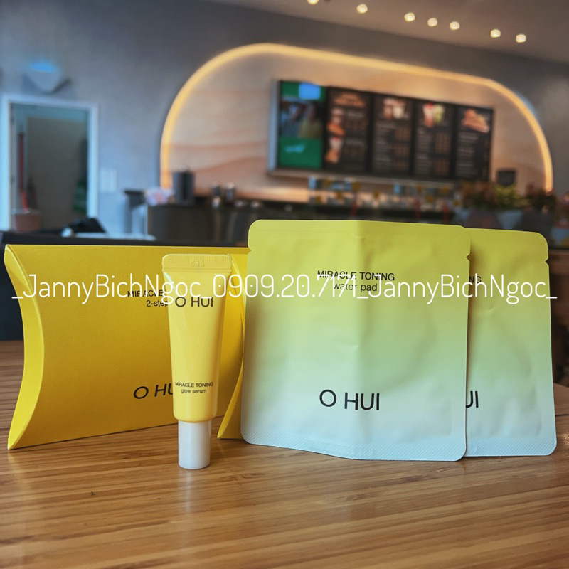 SET GLOW SERUM OHUI MIRACLE TONING 2-STEP KIT MINI