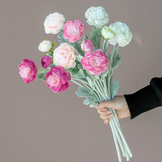 Hoa mao lương set 3 cành cao cấp, 1 cành 2 bông 1 nụ, hoa giả trang trí nhà cửa, bó hoa cầm tay, hoa lụa decor studio