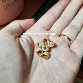 Đồ chơi miniature 1:12_ Trứng vịt lộn, vỏ vịt lộn tí hon cho búp bê
