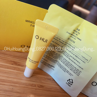 SET GLOW SERUM OHUI MIRACLE TONING 2-STEP KIT MINI