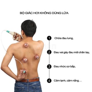 BỘ GIÁC HƠI 12 ỐNG KHÔNG DÙNG LỬA