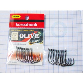 Lưỡi câu Olive Hàn Quốc, thép đen Hi carbon