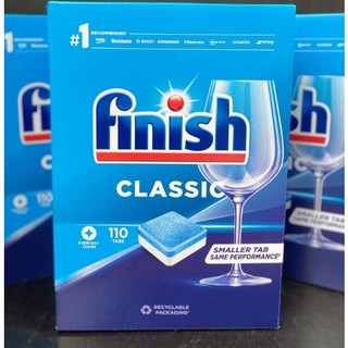 Finish Classic Dishwasher Tablets 110 - Viên rửa chén bát Finish + tặng viên finish nhật