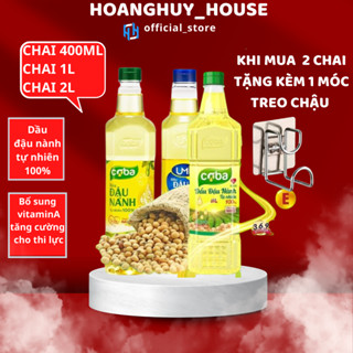 Dầu đậu nành COBA cao cấp giàu Omega 3,6 đến từ thiên nhiên chai 400ml, dùng trong việc chiên, xào, nấu