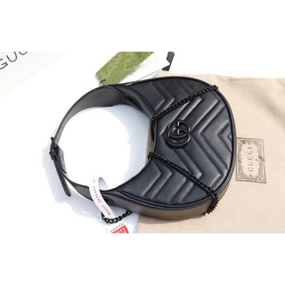 Túi Gu..cci kẹp nách black size 19cm fullbox nam châm 2 lớp