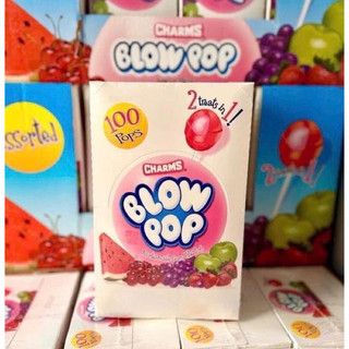 Kẹo mút charms blow pop của mỹ hộp 100 cây