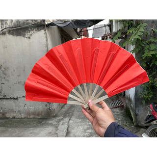 Quạt giấy màu đỏ ( có sỉ sll và cực lớn )