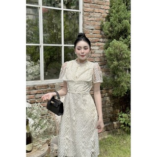 ĐẦM DÀI REN HOA THIẾT KẾ