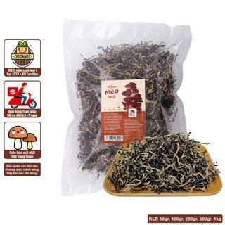 Nấm mèo sợi 50gr 100gr 200gr cắt sẵn tiện lợi - nấm xanh