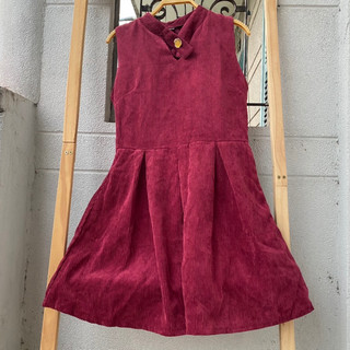 2hand đầm nhung tăm eo 75cm dài 81cm mã 193