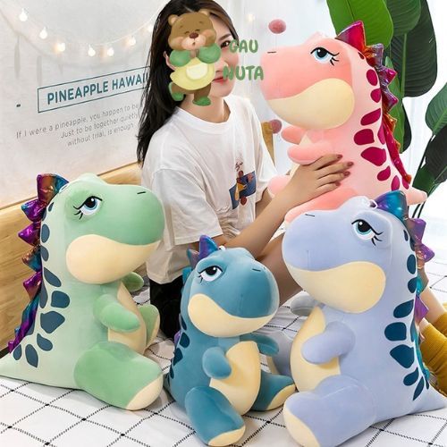 Gấu Bông Khủng Long Đốm Ngồi - Thú Nhồi Bông Khủng Long Ngồi Cao Cấp NUTA