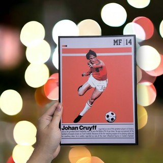 Ảnh shop chụp ⭐️ poster johan cruyff - thánh johan - tranh treo tường bóng đá⭐️ miễn phí ship