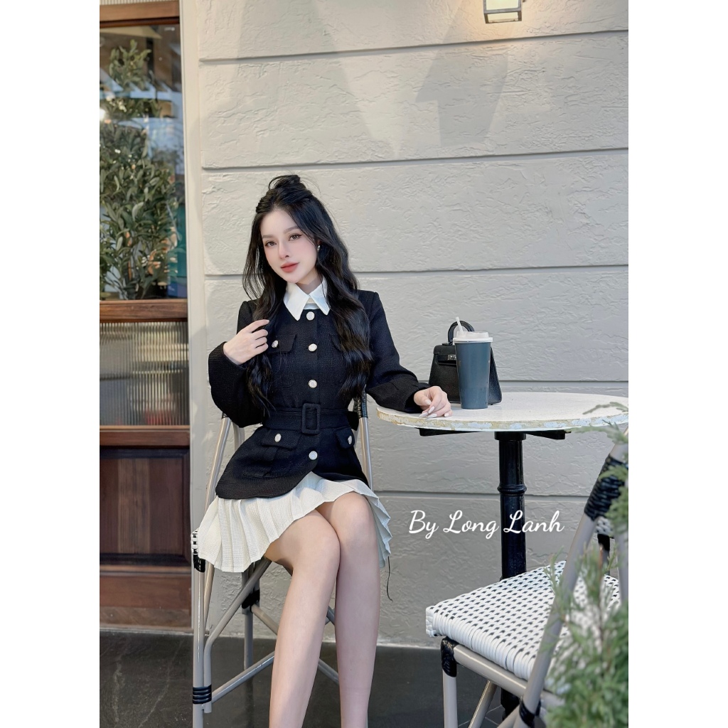 SET Dạ xếp ly sang chảnh dự tiệc [ HT Fashion ]