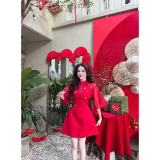 ĐẦM TAPTA CÁCH TÂN ĐÍNH ĐÁ _D419