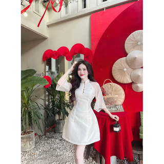 ĐẦM TAPTA CÁCH TÂN ĐÍNH ĐÁ _D419