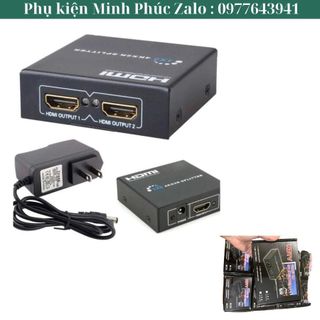 Bộ chia hdmi 4k khuếch đại tín hiệu công suất 3d tách hdcp 1080p 1 vào 2 ra✔ bộ chia hdmi 1 ra 2 – hdmi splitter -dc887