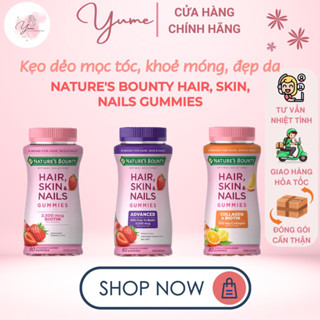   Hàng Mỹ Kẹo dẻo mọc tóc Nature’s Bounty Hair Skin and Nails gummies 