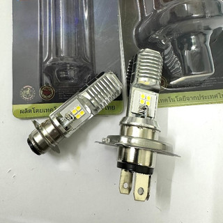  Đèn pha led xe máy đèn led siêu sáng chân H4 - M5 Kingthai   loại vỉ   ánh sáng trắng bảo hành 6 tháng 