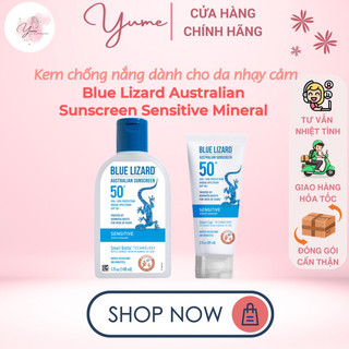 Kem chống nắng dành cho da nhạy cảm Blue Lizard Australian Sunscreen Sensitive Mineral