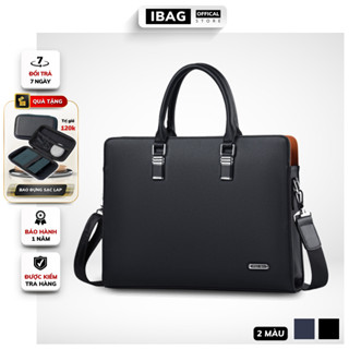 Cặp da công sở, Cặp văn phòng Cao Cấp Fsd.Wg-Chất liệu Da PU cực bền ,Chống nước, Cặp Đựng Laptop 14inh, - IBAG