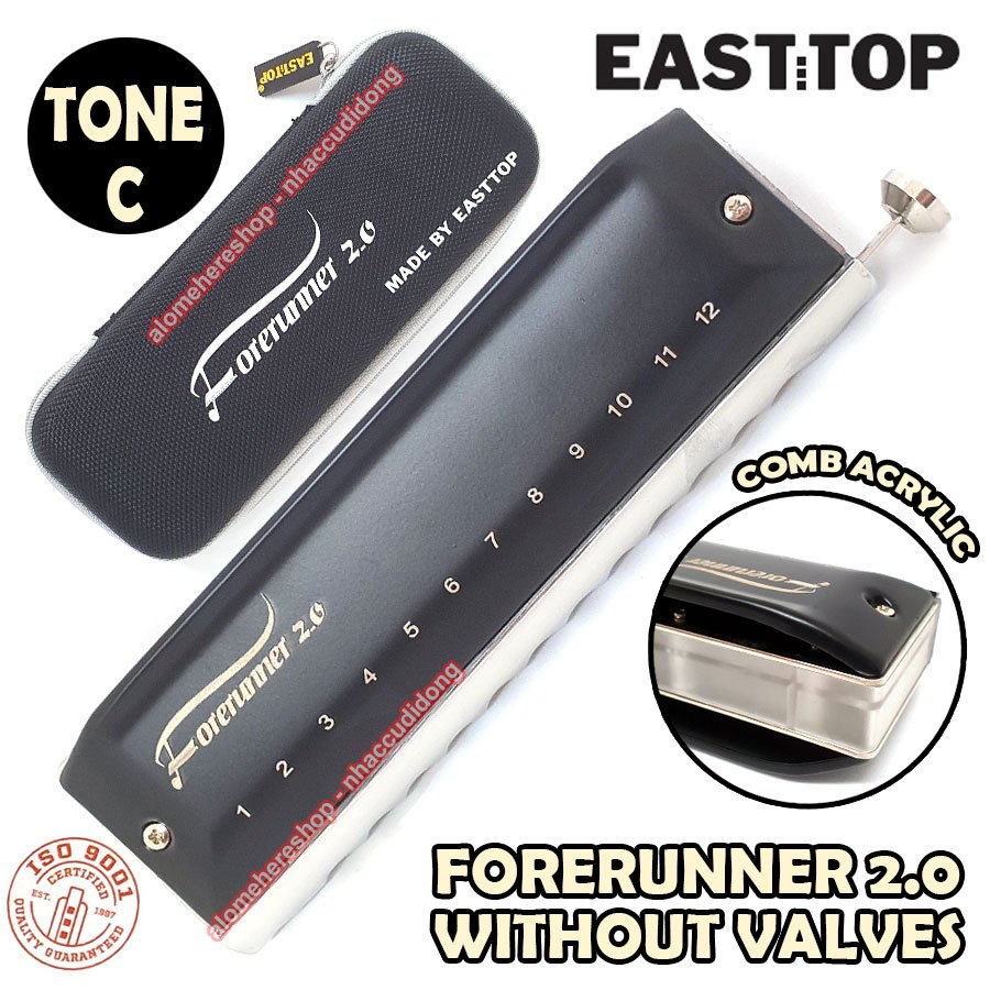 Kèn Harmonica Chromatic Easttop T1248NV2 Forerunner 2.0 Bản Nâng Cấp Có Clip Test Kèn Thực Tế
