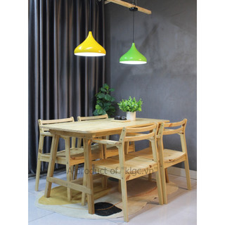 Bàn ăn 4 ghế gỗ tự nhiên 100% size trung 140x75x75cm
