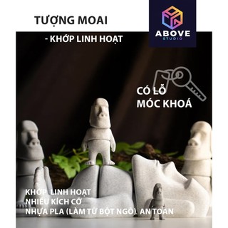 Tượng MOAI có khớp linh hoạt làm móc khoá nhiều kích cỡ