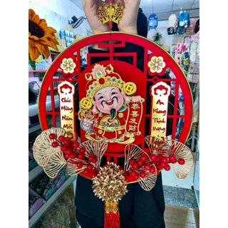 Dải Treo Ông Thần Tài Lắc Đầu Trang Trí Tết Gọi Tài Lộc Bình An - Ông Thần Tài Lắc Lư Mang Lại May Mắn Trang Trí Nhà Cửa