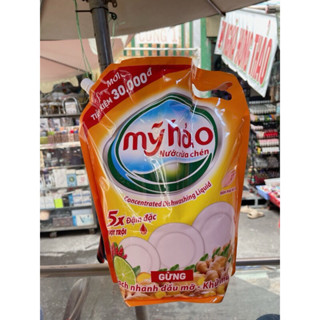Nước rửa chén Mỹ Hảo hương gừng túi 3,8 kg