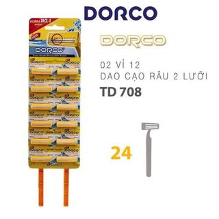 Vỉ 12 bàn cạo râu du lịch, dao cạo râu Du lịch lưỡi kép