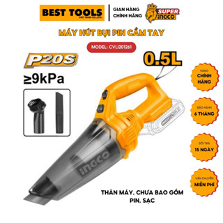 Thân máy hút bụi dùng pin ingco CVLI201261 giá rẻ dùng cho gia đình, văn phòng, xưởng và công trình