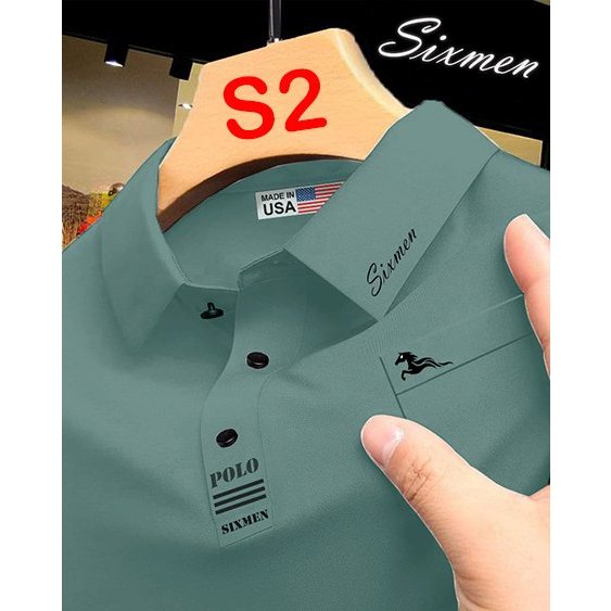 Áo POLO SIXMEN thiết kế vải cotton cá sấu cao cấp ngắn tay cực sang