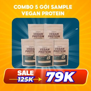 Combo 05 gói dùng thử whey protein thực vật – vegan protein biotechusa