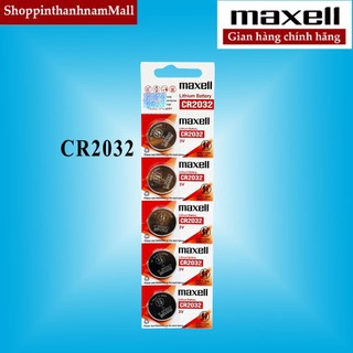 Pin CR2032 Maxell Lithium 3V Vỉ 5 Viên Chính Hãng