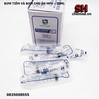 Bơm tiêm và bơm cho ăn 50ml tiệt trùng,Bơm tiêm y tế MPV ECO