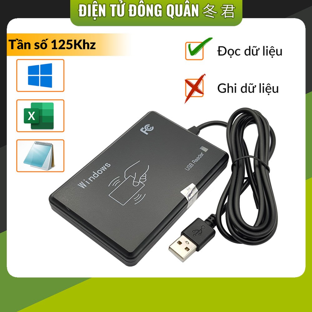 [HCM]  Đầu đọc thẻ RFID 125Khz USB [ĐIỆN TỬ]