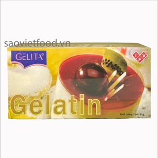 Gelatin lá gelita đức hộp 1kg