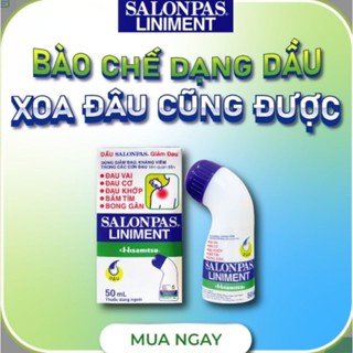 Salonpas liniment hisamitsu (c/50ml)dạng lỏng dùng để lăn massa, giảm đau, nhức mỏi chân tay, đau nhức xương khớp