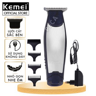 Tông đơ chấn viền sắc nét Kemei KM-5021 nhỏ gọn tiện lợi có thể khắc tóc phân phối chính hãng