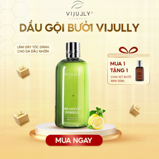 Dầu Gội Bưởi Vijully Ngăn Gãy Rụng, Làm Dày Tóc Dành Cho Da Đầu Nhờn 350ml