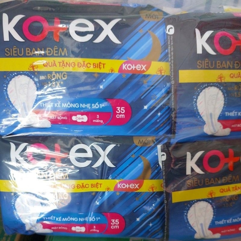 KOTEX SIÊU BAN ĐÊM 28CM VÀ 35CM
