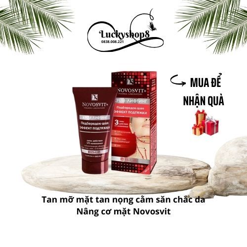 Thon Mặt Novosvit Tan Mỡ Nọng Cằm Làm Thon Mặt Giảm Nọng Cằm Săn Chắc Da Cằm V Line Nâng Cơ Mặt [ - Tặng Máy Massage Mặt]