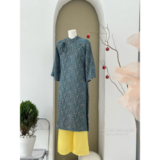 Set áo dài cách tân gấm hoa Lily