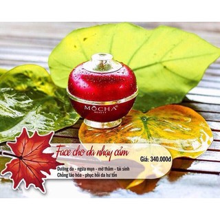 Kem Face cho Da nhạy cảm Mocha - Kem face đỏ Mocha Herbal Luxury Face Cream chính hãng