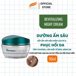 [HSD: 30.6.2025] Kem dưỡng phục hồi da ban đêm Himalaya Revitalizing Night Cream 50ml