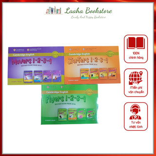 Sách - cambridge bao gồm starters in gộp 1234, flyers in gộp 1234, cambridge movers in gộp 1234, flyers in gộp 123