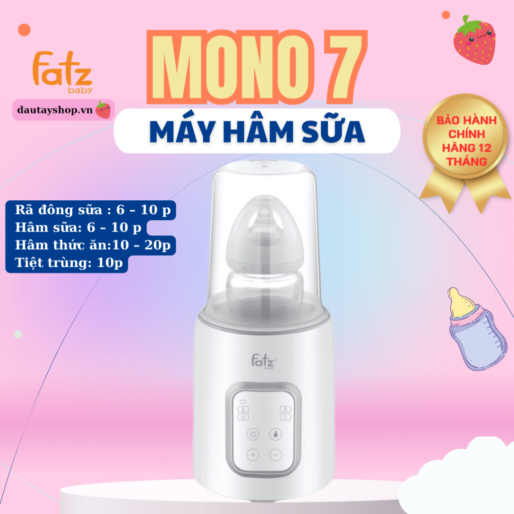 Máy hâm sữa & tiệt trùng điên tử - Mono 7 - Fatzbaby FB3010TN dautayshop.vn