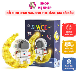 Đồ chơi L.E.G.O Nano 3D phi hành gia có đèn, rèn khả năng kiên trì, sáng tạo và làm trò xả stress rất hiệu quả